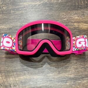 Girls Pink Giro Ski Goggles